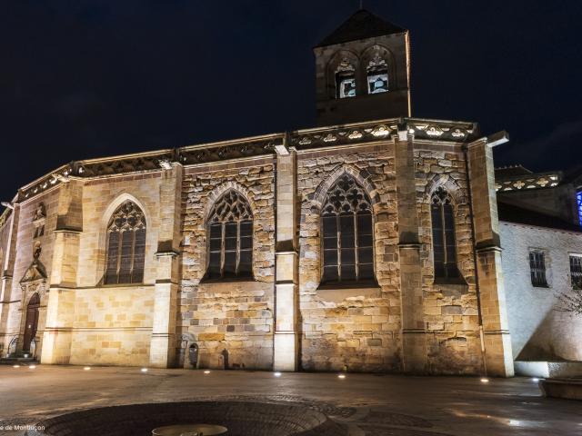 Eglise Notre Dame Montlucon Nocturne Parcours Lumiere 1