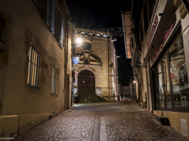 Rue De La Fontaine Montlucon Nocturne Parcours Lumiere 1