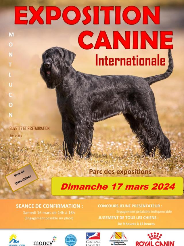 16 17 Mars Expo Canine Internationale Montlucon 2024